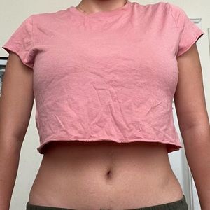 H&M crop top 🌺 Size:L ☁️ 100% cotton